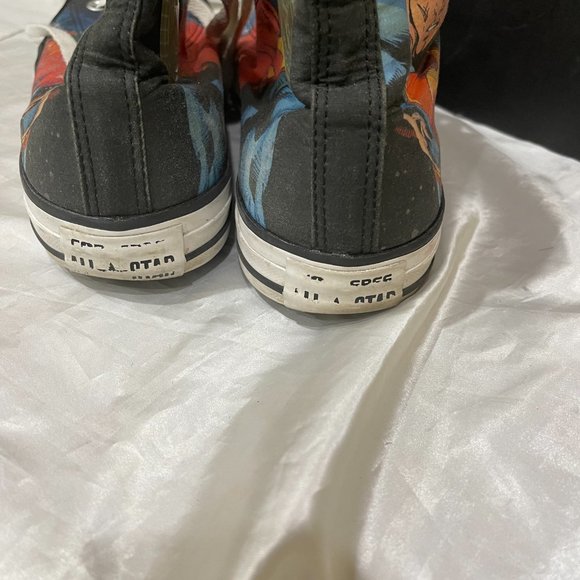 DC Comics Chuck Taylor All Star Superman High Tops Converse Used Sz 9 \ 11 - Picture 11 of 12